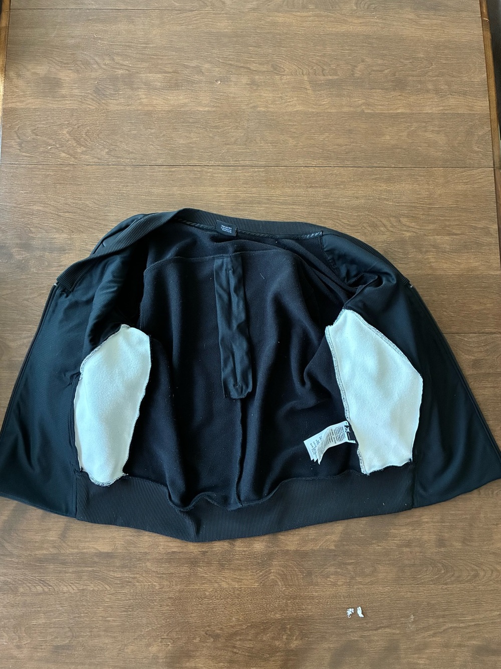 Oakley Athletic Black Bomber Jacket with White Panels - Picture 6 of 7